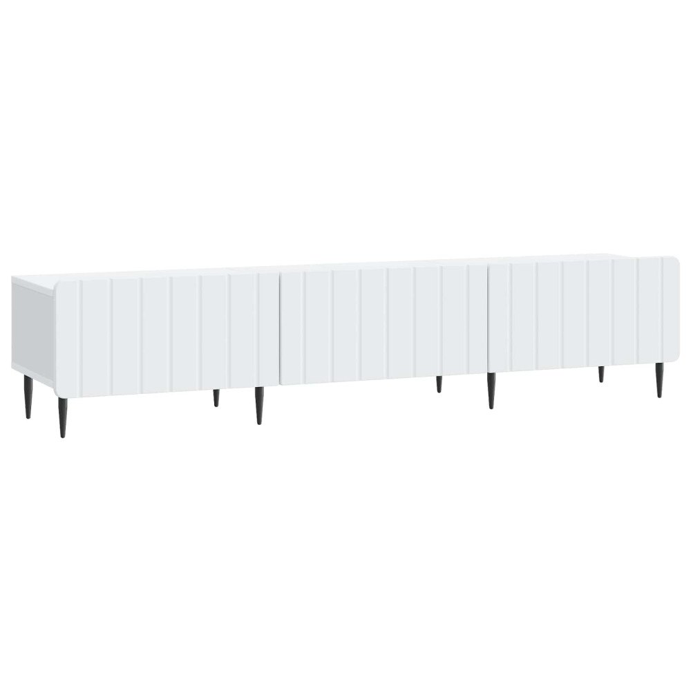 vidaXL TV-skåp med låda Vit 147 x 34,5 x 32 cm Konstruerat trä