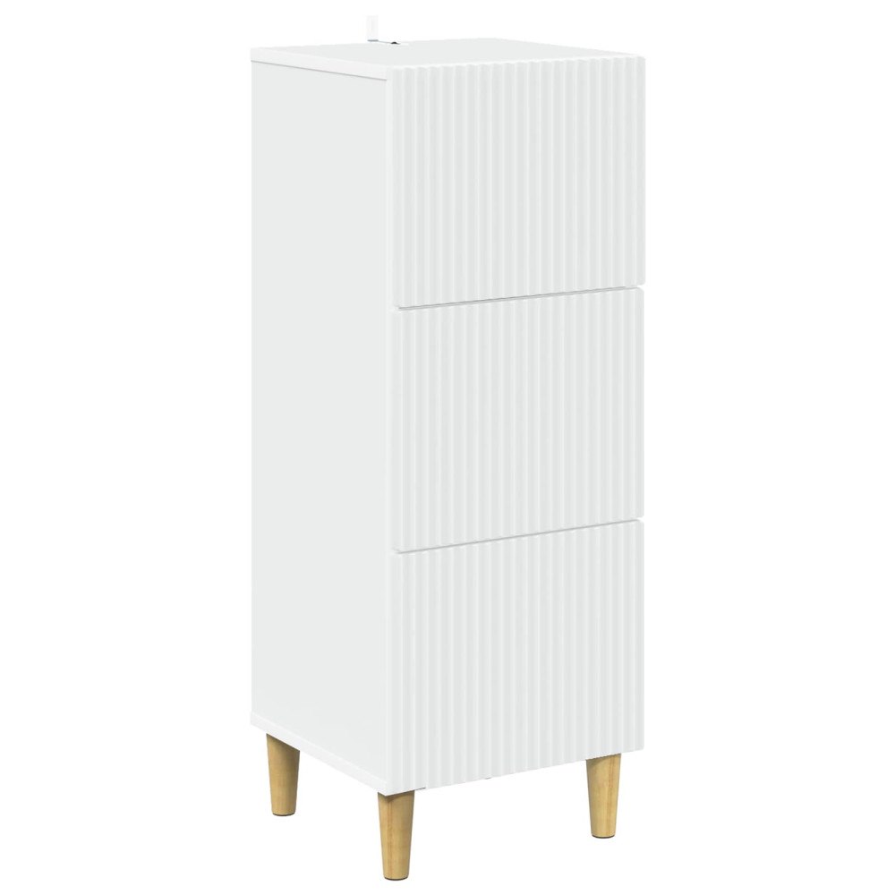 vidaXL Lådans skåp Vit 33 x 34,5 x 90 cm Konstruerat trä