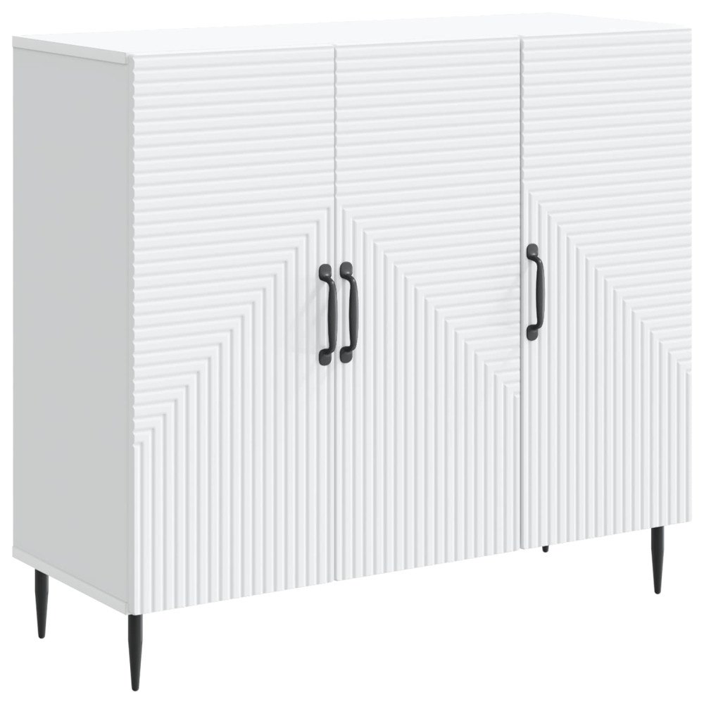 vidaXL Sideboard Vit 89 x 34,5 x 80 cm Konstruerat trä