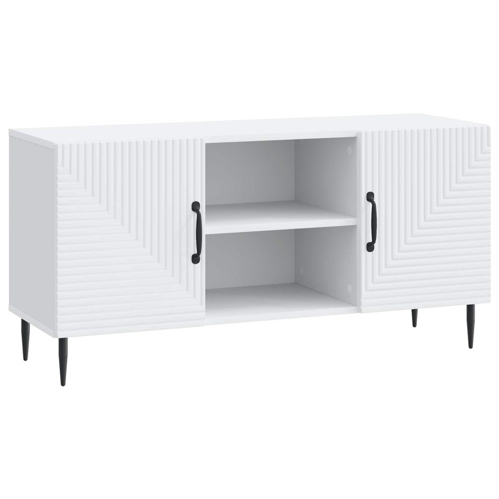 vidaXL TV-skåp Vit 102 x 34,5 x 50 cm Konstruerat trä