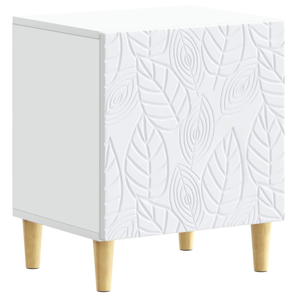 vidaXL Sängbord Vit 43 x 34,5 x 50 cm Konstruerat trä