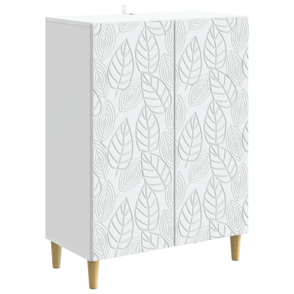 vidaXL Sideboard Vit 66 x 34,5 x 90 cm Konstruerat trä