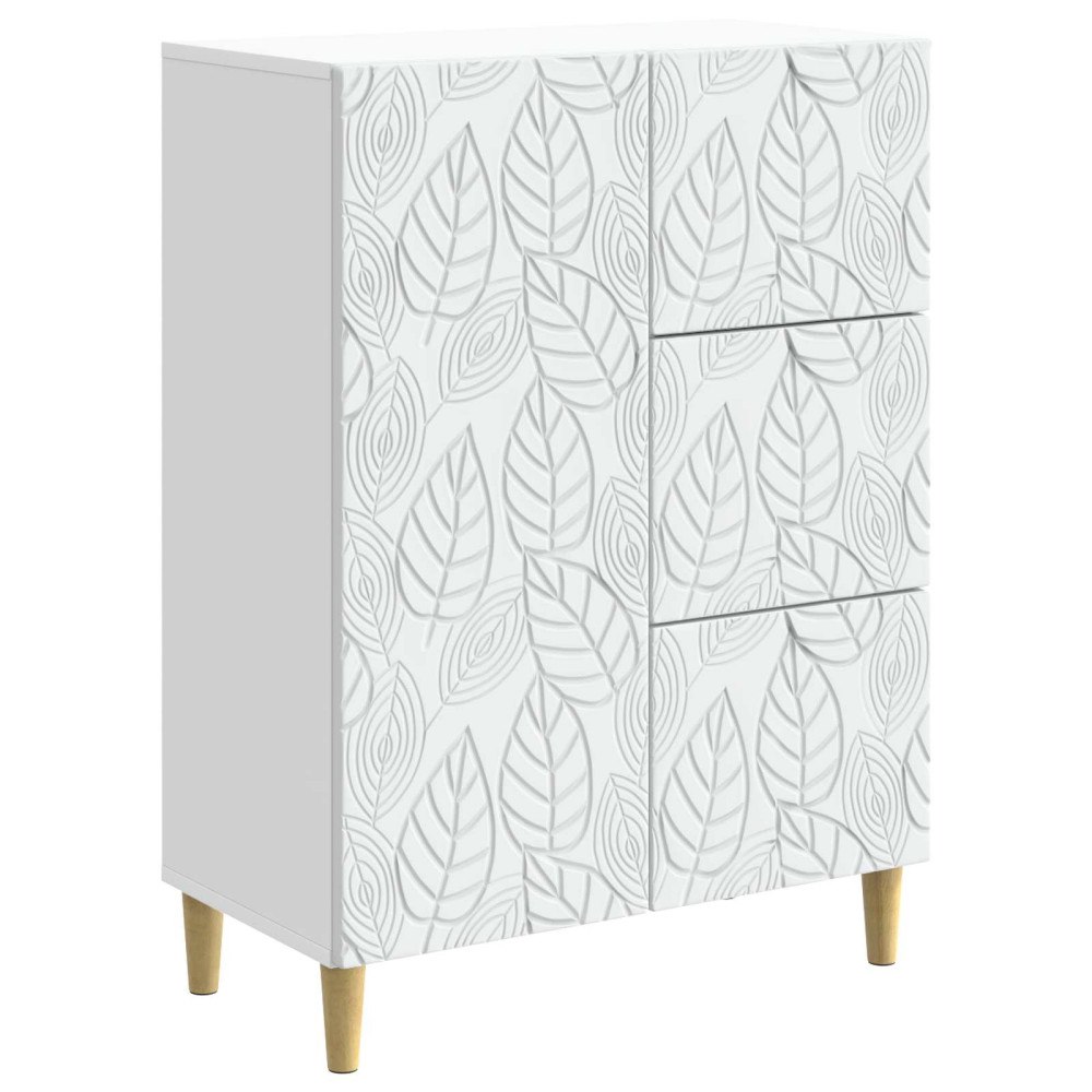 vidaXL Sideboard Vit 66 x 34,5 x 90 cm Konstruerat trä