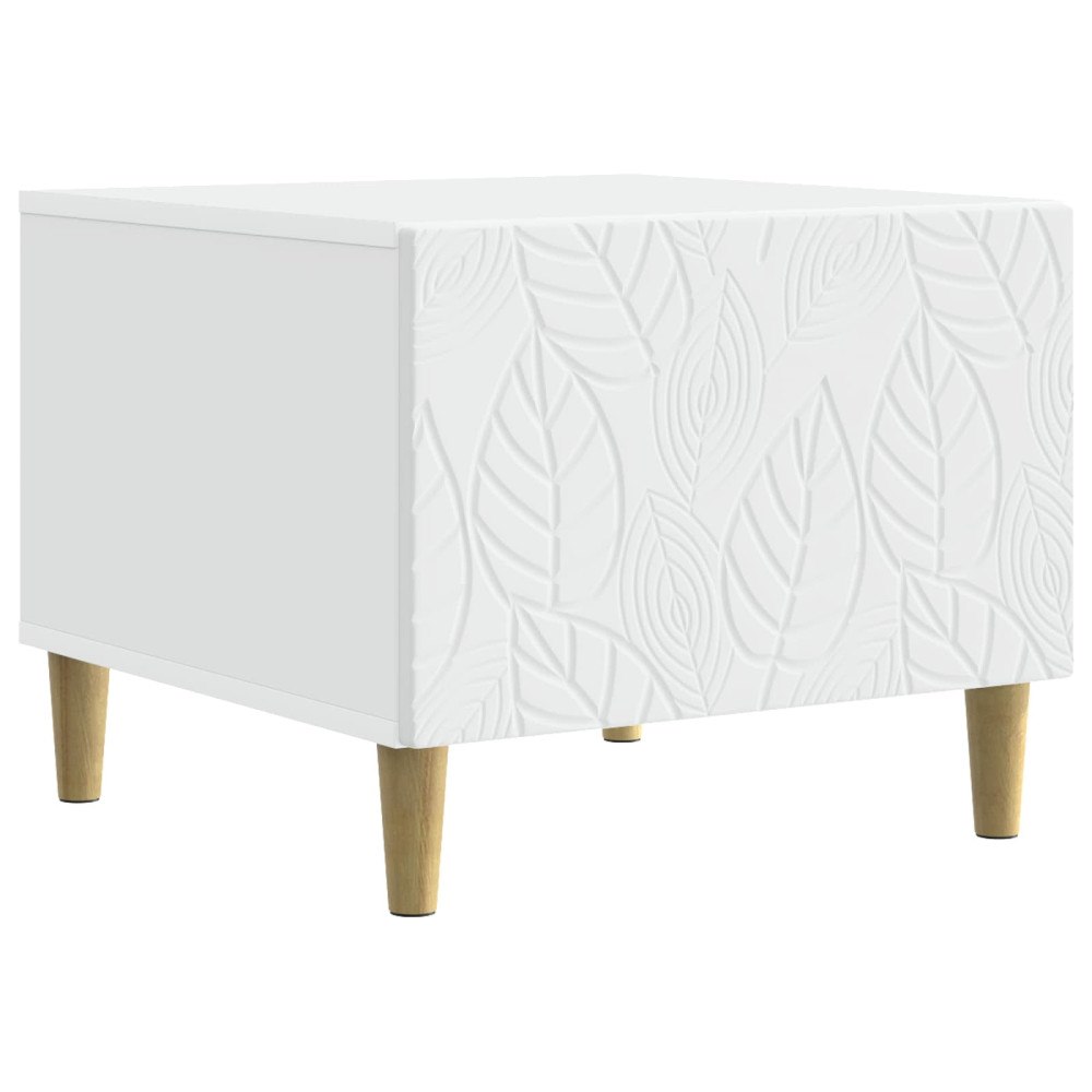 vidaXL Kaffeebord Vit 50 x 49 x 40 cm Konstruerat trä