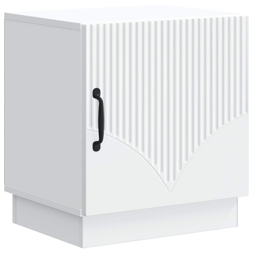 vidaXL Sängbord Vit 43 x 34,5 x 47 cm Konstruerat trä