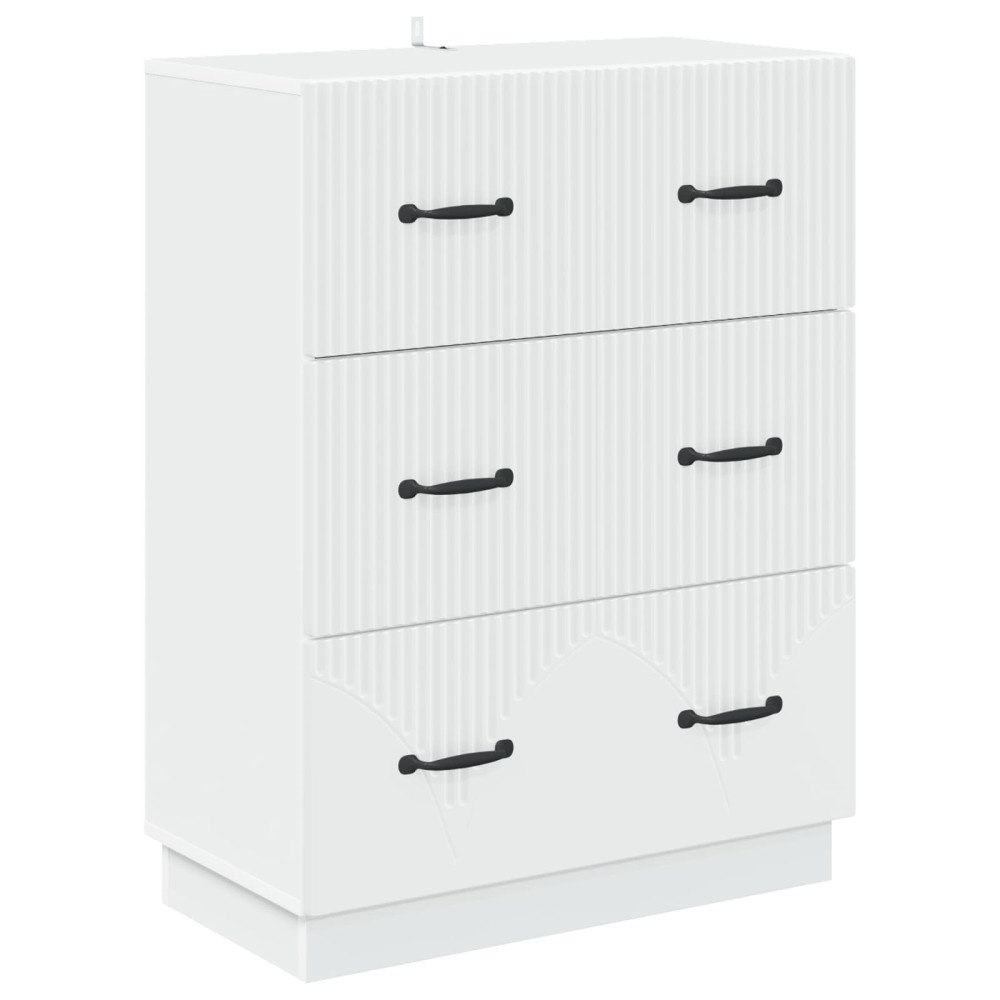 vidaXL Lådans skåp Vit 66 x 34,5 x 87 cm Konstruerat trä