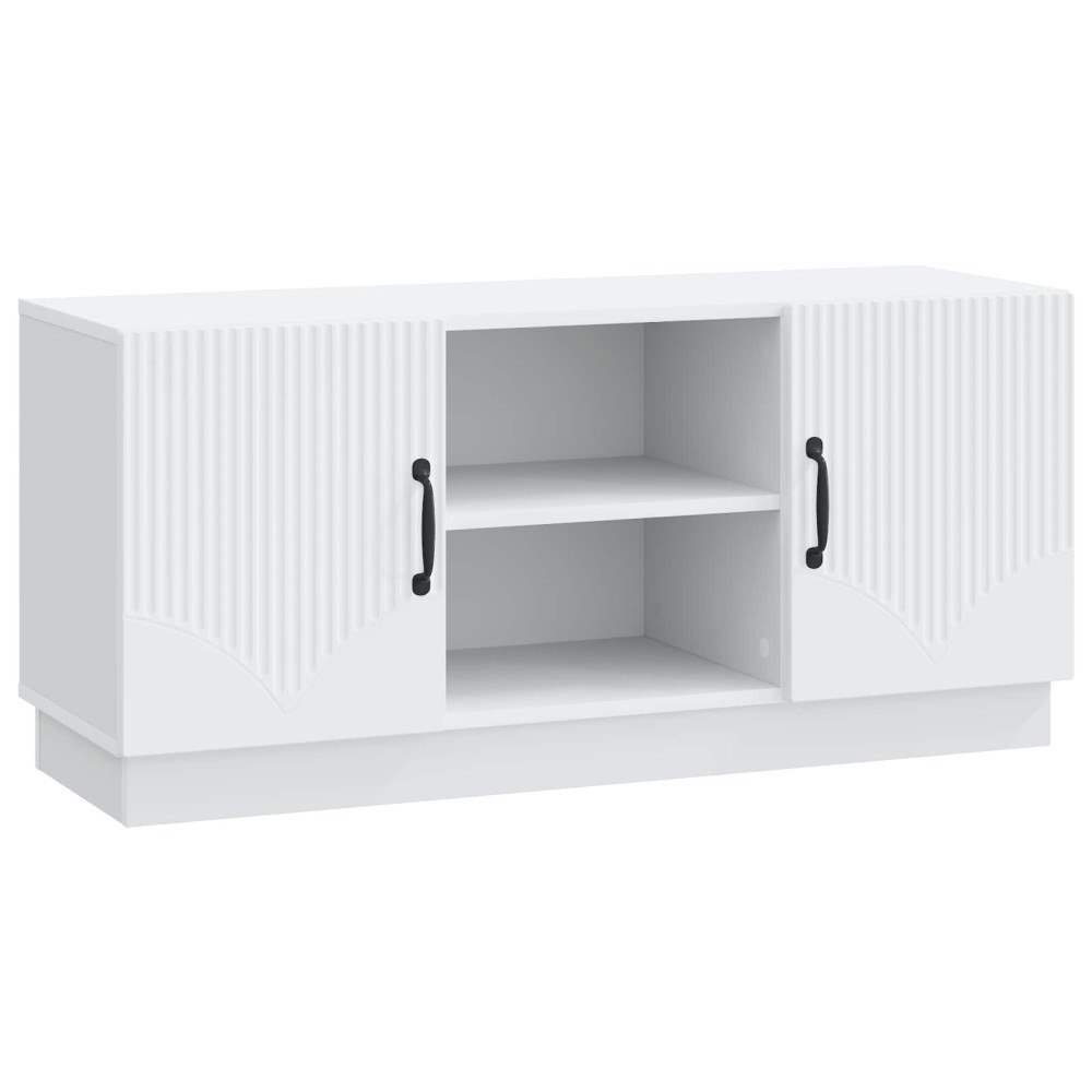 vidaXL TV-skåp Vit 102 x 34,5 x 47 cm Konstruerat trä