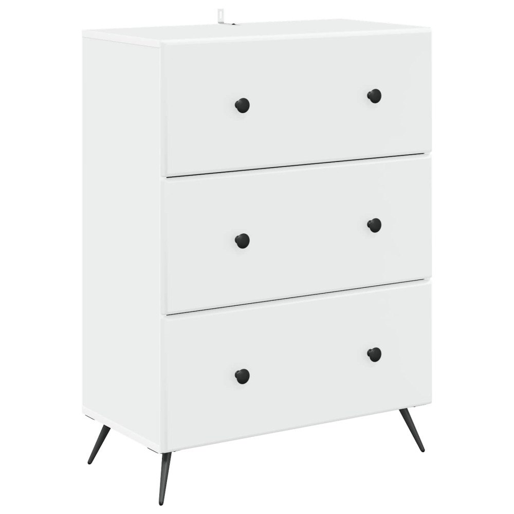 vidaXL Lådans skåp Vit 66 x 34,5 x 90 cm Konstruerat trä