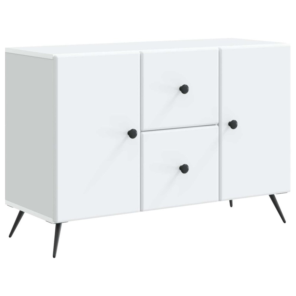 vidaXL Sideboard med låda Vit 89 x 34,5 x 60 cm Konstruerat trä