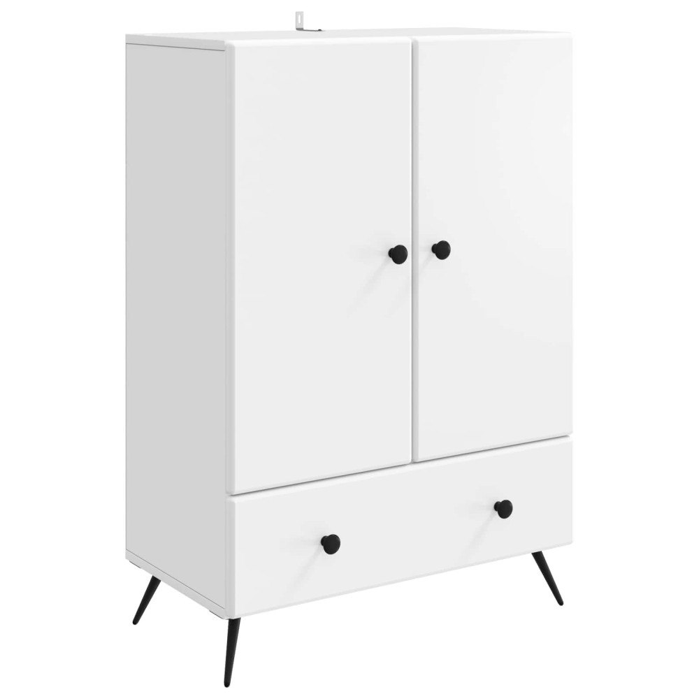 vidaXL Sideboard med låda Vit 66 x 34,5 x 95 cm Konstruerat trä