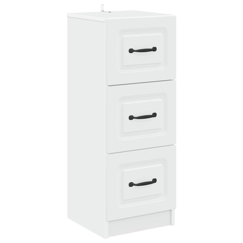 vidaXL Lådans skåp Vit 33 x 34,5 x 87 cm Konstruerat trä