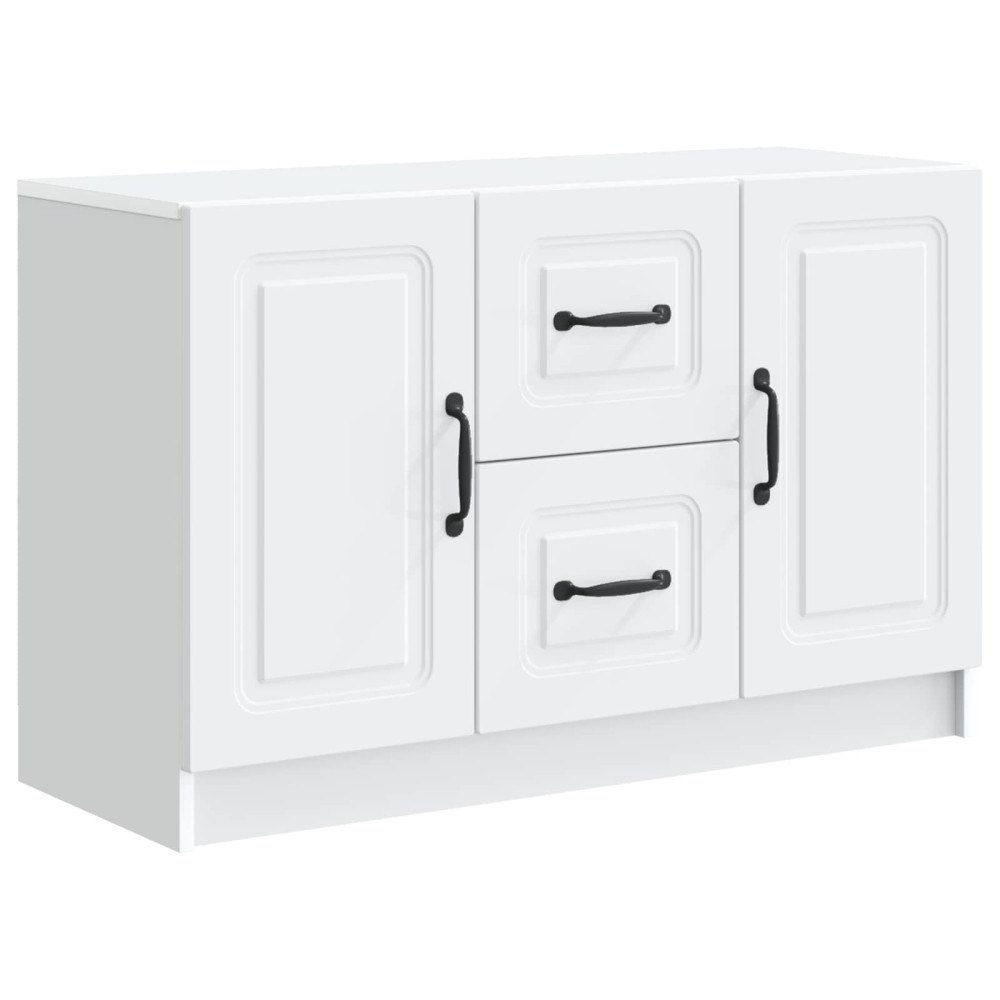 vidaXL Sideboard med låda Vit 89 x 34,5 x 57 cm Konstruerat trä