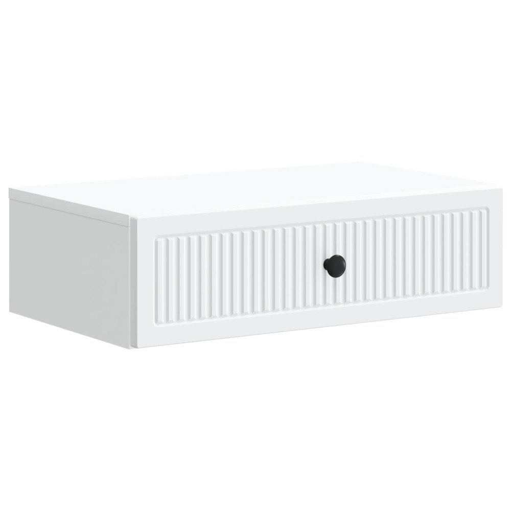 vidaXL Väggmonterad sidobord Vit 59 x 34,5 x 17 cm Konstruerat trä