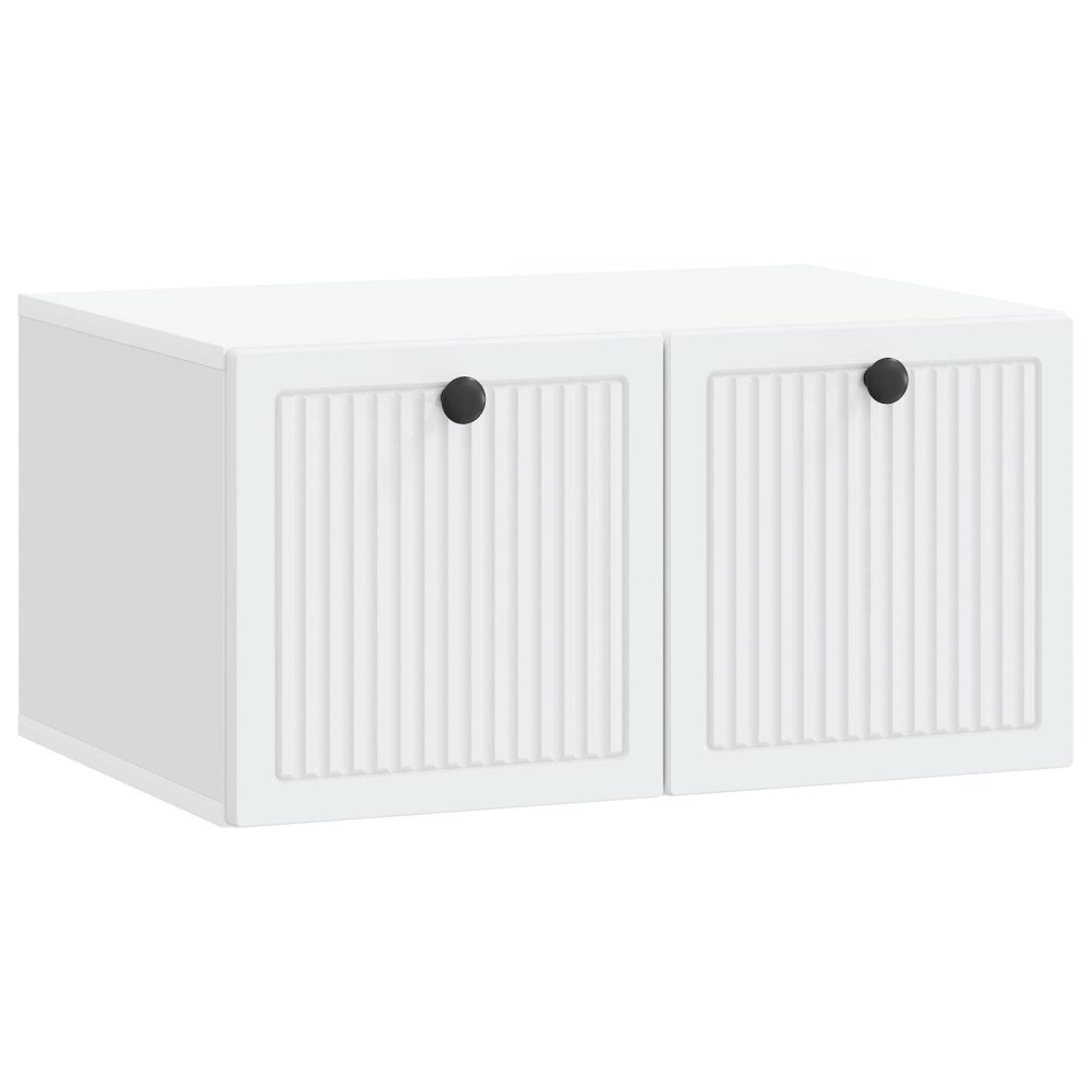 vidaXL Väggmonterad TV-bänk Vit 59,5 x 41 x 30 cm Konstruerat trä