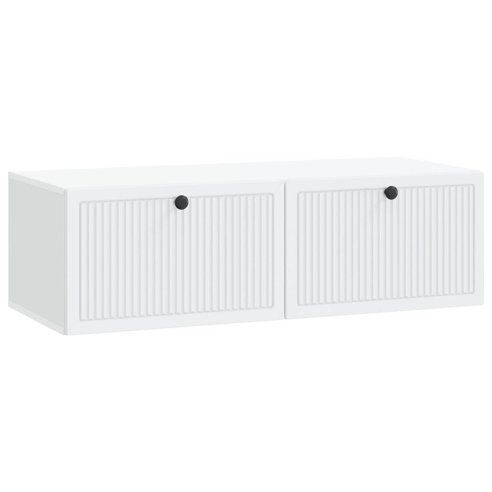 vidaXL Väggmonterad TV-bänk Vit 98 x 41 x 30 cm Konstruerat trä