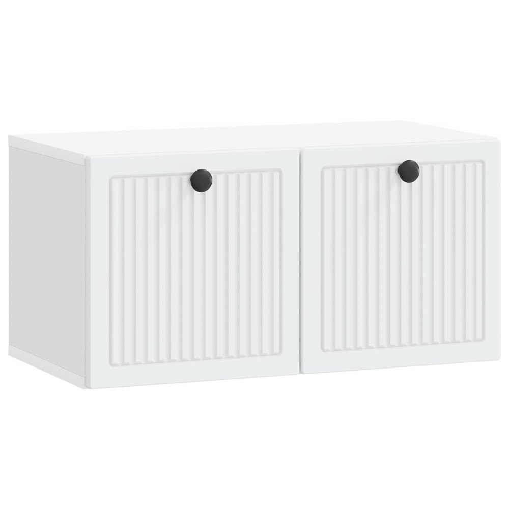 vidaXL Väggmonterad TV-bänk Vit 59,5 x 31 x 30 cm Konstruerat trä