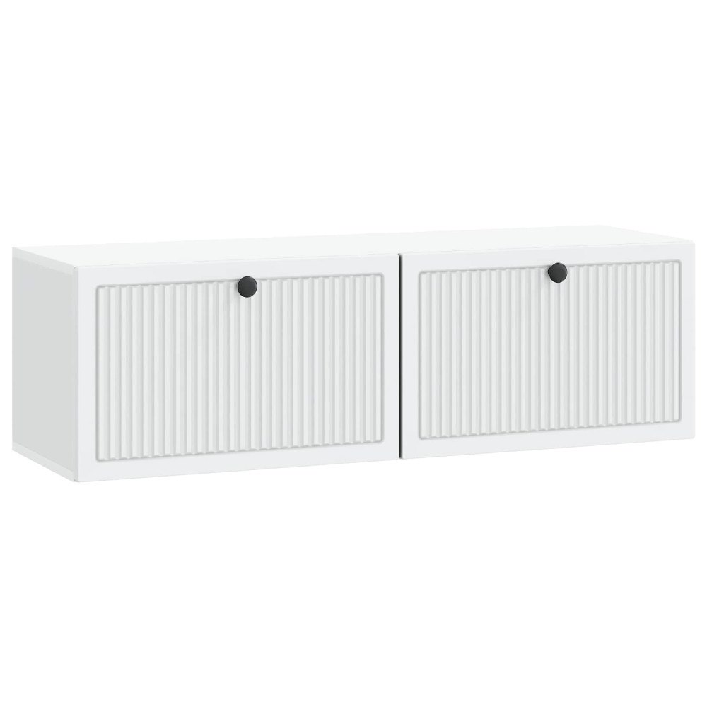 vidaXL Väggmonterad TV-bänk Vit 98 x 31 x 30 cm Konstruerat trä
