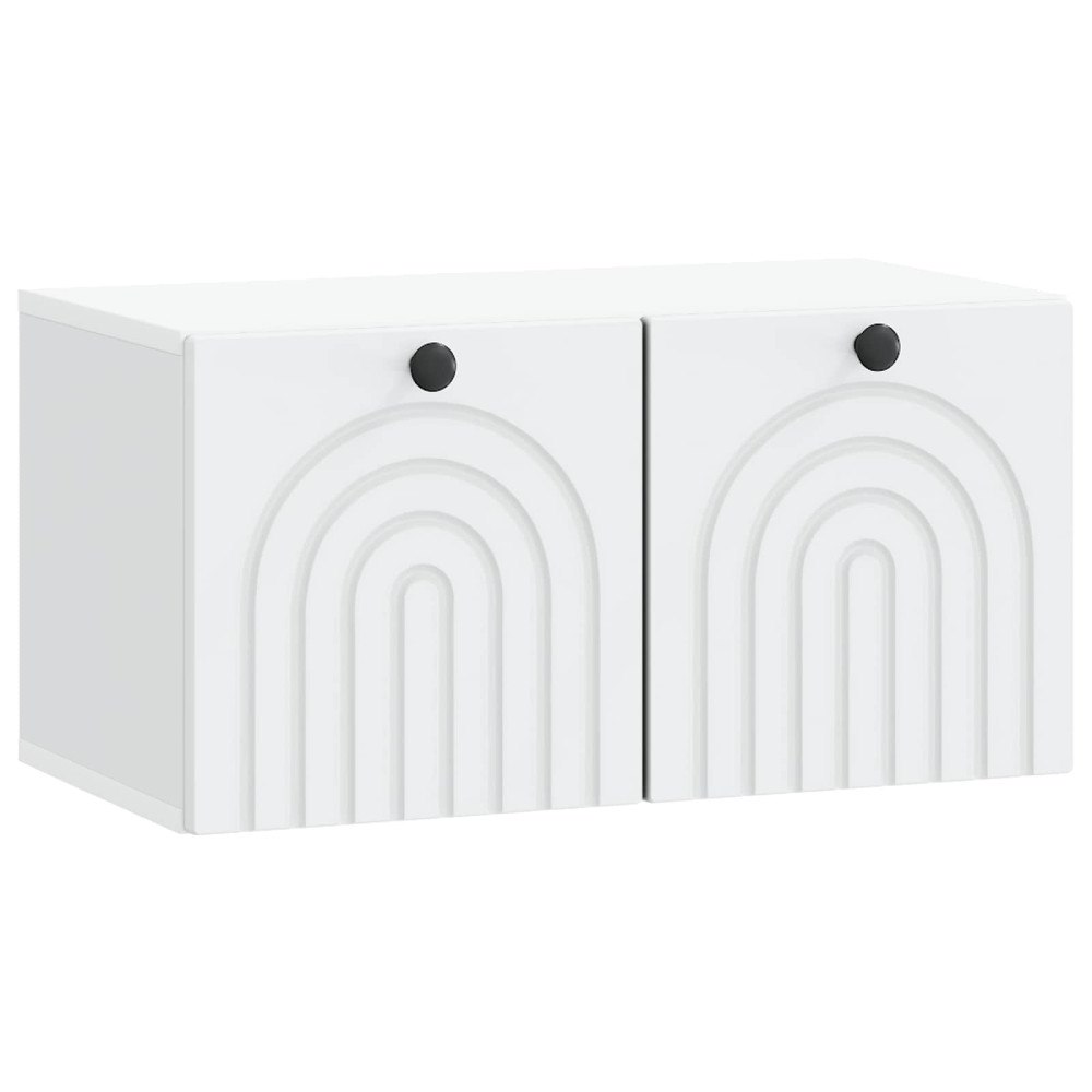 vidaXL Väggmonterad TV-bänk Vit 59,5 x 31 x 30 cm Konstruerat trä