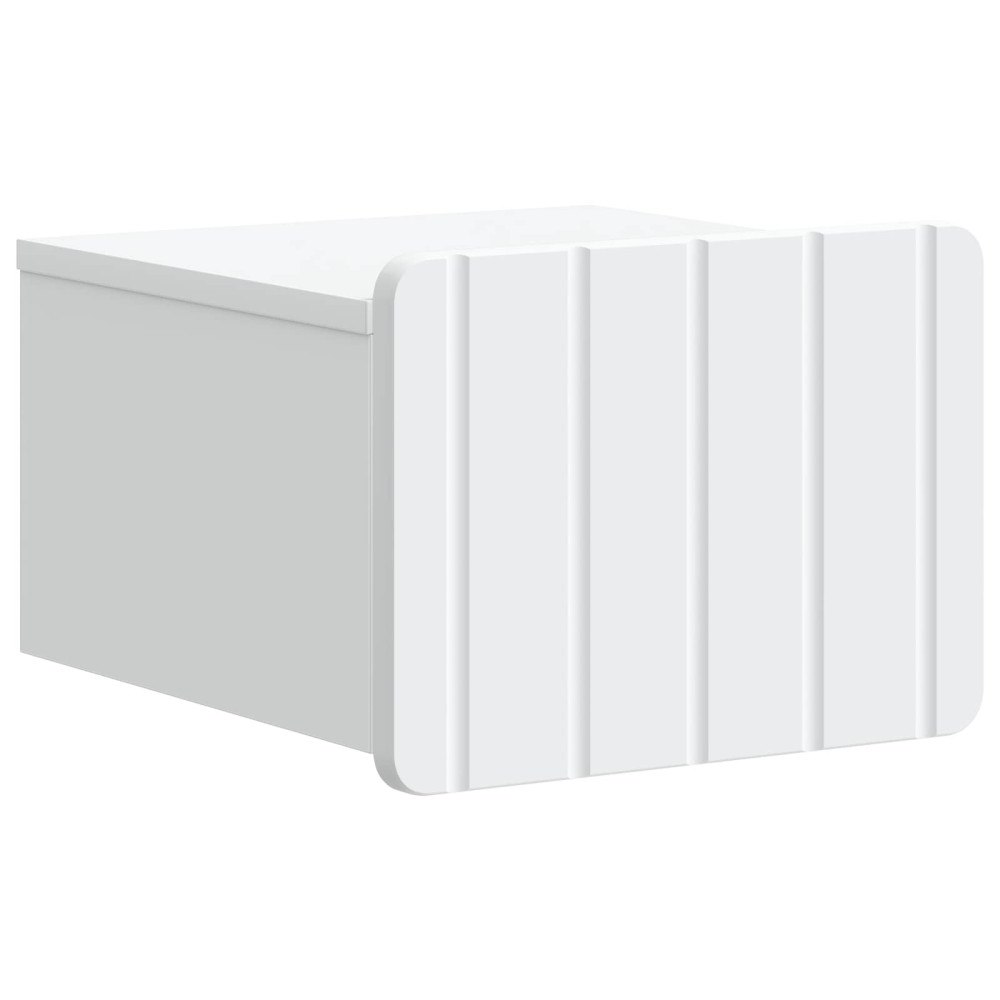 vidaXL Väggmonterat Sängbord Vit 33 x 34,5 x 24 cm Konstruerat trä