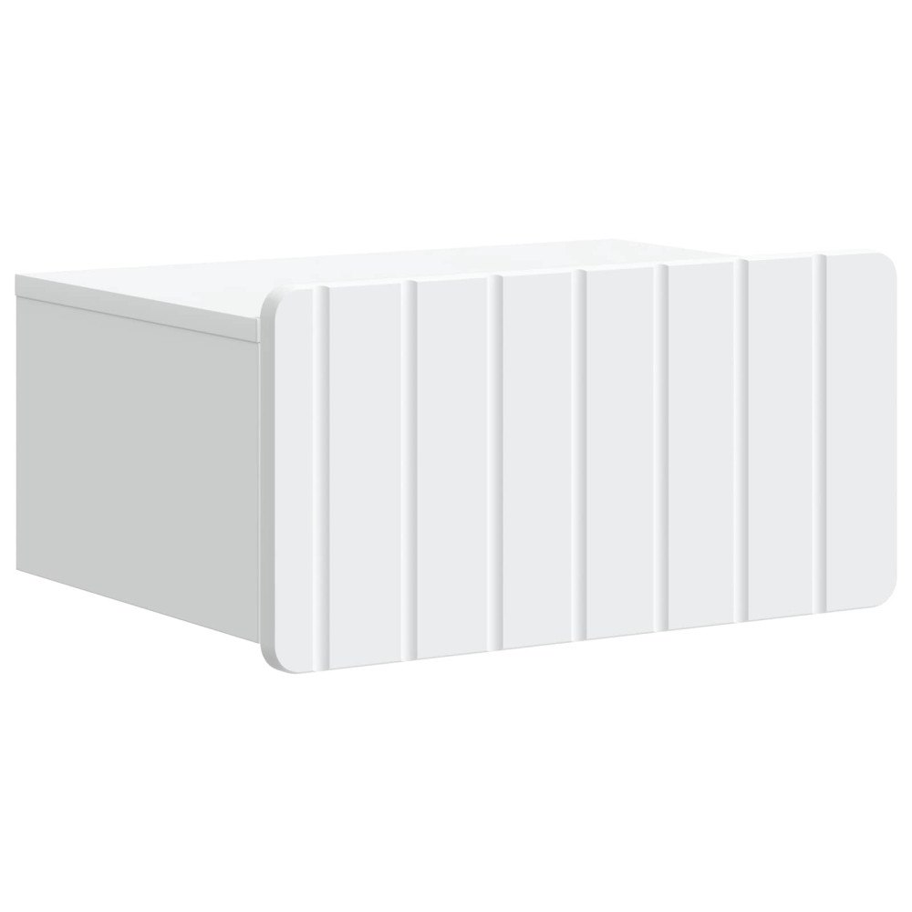 vidaXL Väggmonterat Sängbord Vit 49 x 34,5 x 24 cm Konstruerat trä