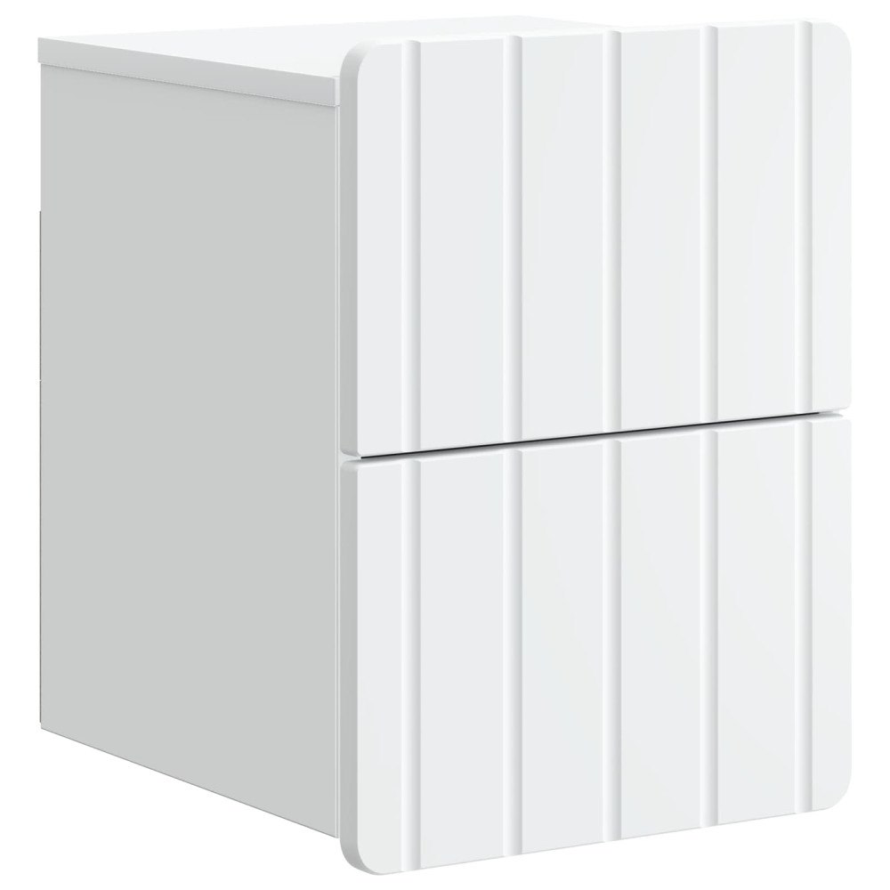 vidaXL Väggmonterat Sängbord Vit 33 x 34,5 x 43 cm Konstruerat trä