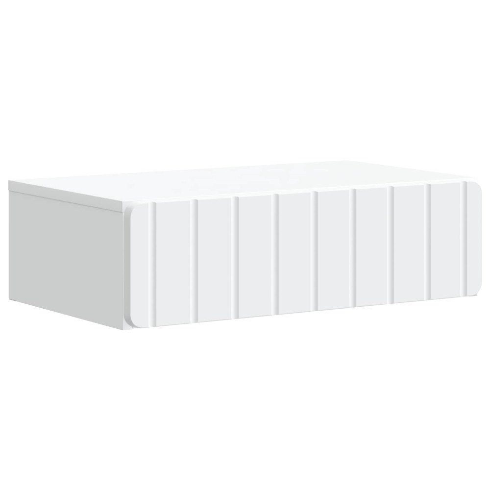 vidaXL Väggmonterad sidobord Vit 59 x 34,5 x 17 cm Konstruerat trä