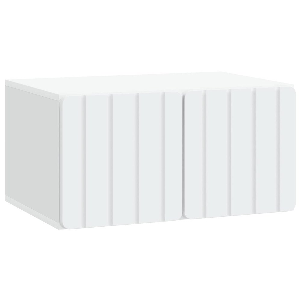 vidaXL Väggmonterad TV-bänk Vit 59,5 x 41 x 30 cm Konstruerat trä