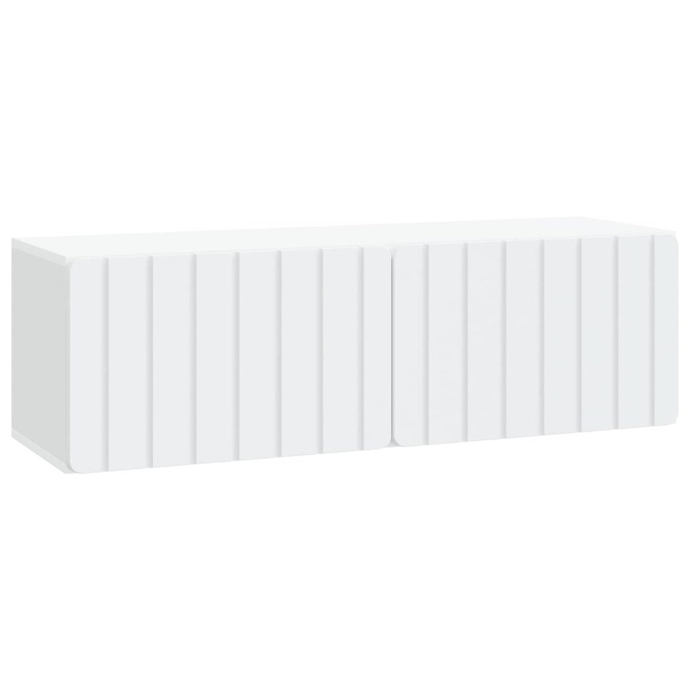 vidaXL Väggmonterad TV-bänk Vit 98 x 31 x 30 cm Konstruerat trä