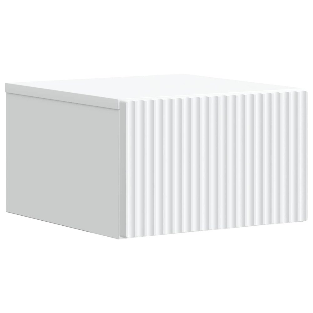 vidaXL Väggmonterat Sängbord Vit 33 x 34,5 x 20 cm Konstruerat trä