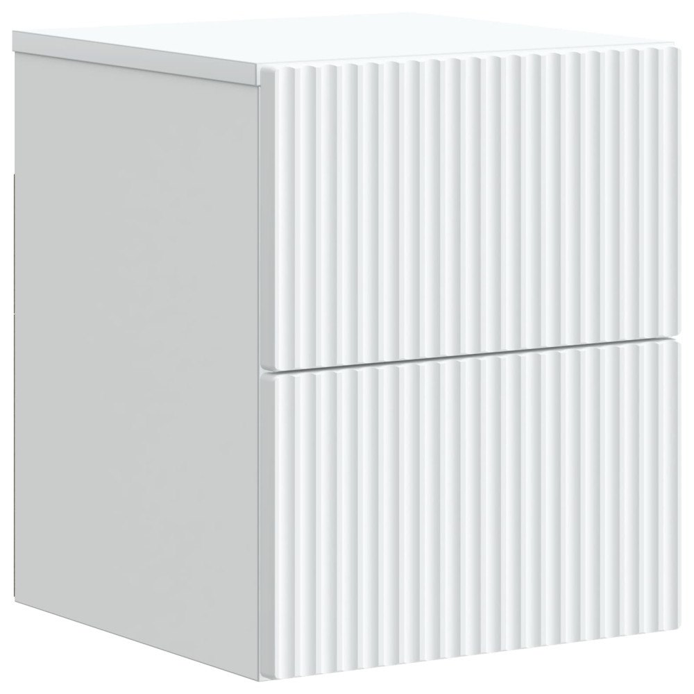vidaXL Väggmonterat Sängbord Vit 33 x 34,5 x 40 cm Konstruerat trä