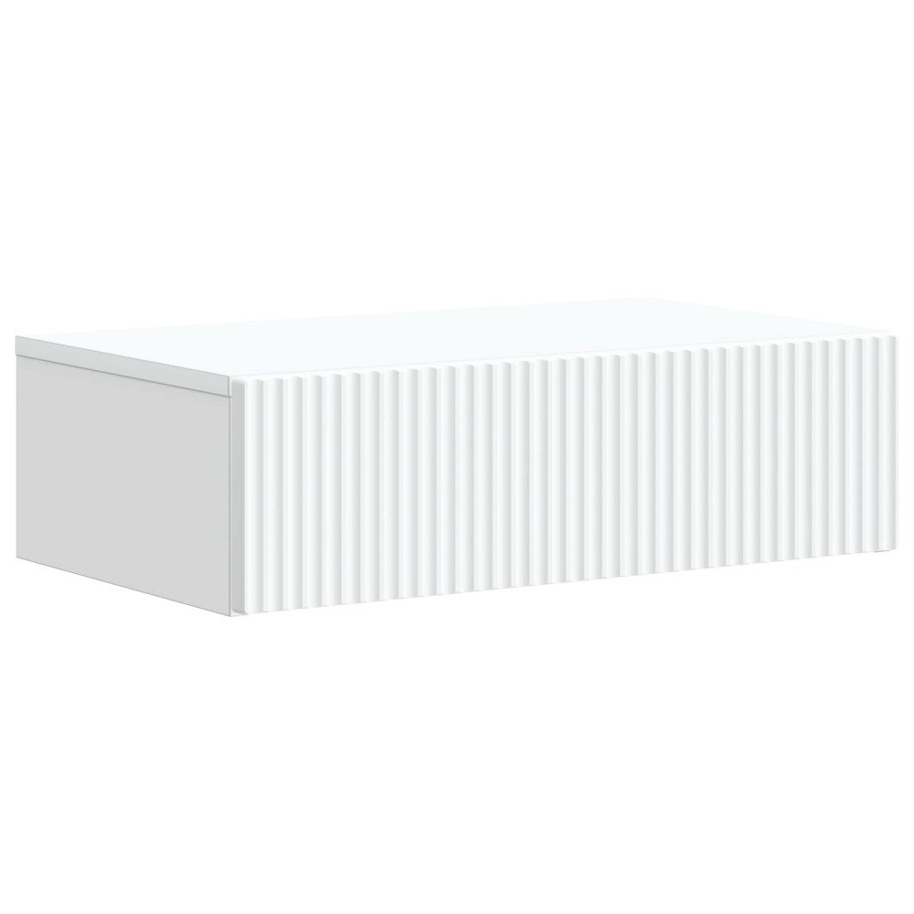 vidaXL Väggmonterad sidobord Vit 59 x 34,5 x 17 cm Konstruerat trä