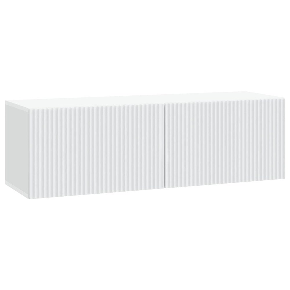vidaXL Väggmonterad TV-bänk Vit 98 x 31 x 30 cm Konstruerat trä