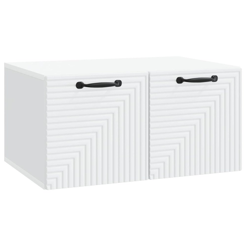 vidaXL Väggmonterad TV-bänk Vit 59,5 x 41 x 30 cm Konstruerat trä
