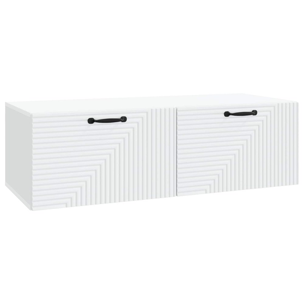 vidaXL Väggmonterad TV-bänk Vit 98 x 41 x 30 cm Konstruerat trä