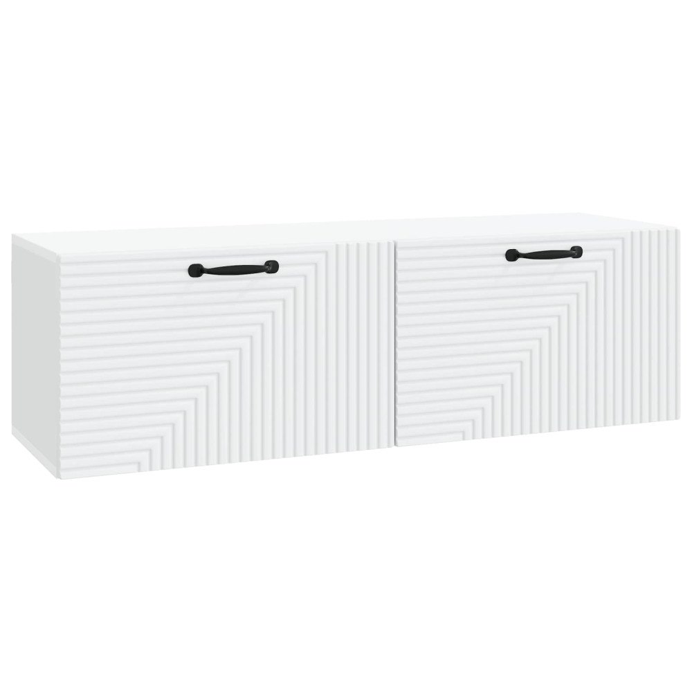 vidaXL Väggmonterad TV-bänk Vit 98 x 31 x 30 cm Konstruerat trä