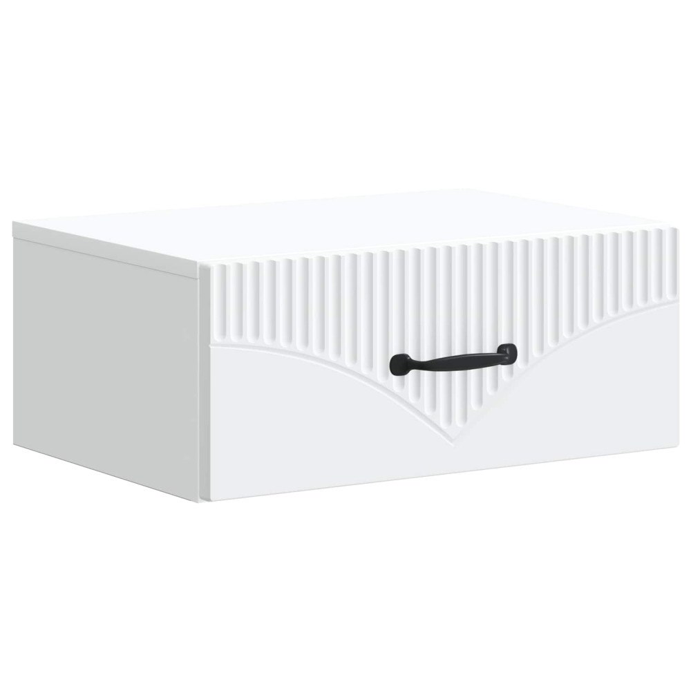 vidaXL Väggmonterat Sängbord Vit 49 x 34,5 x 20 cm Konstruerat trä