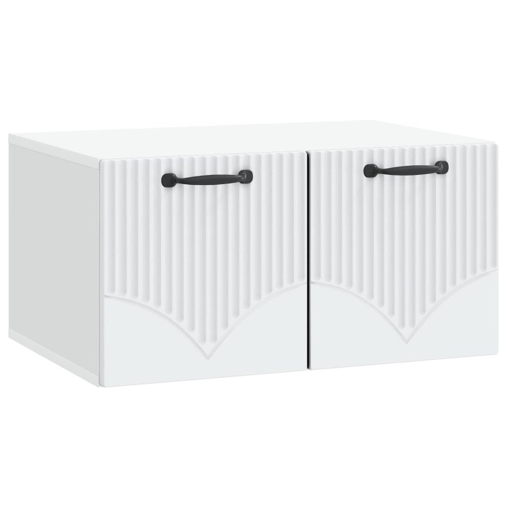 vidaXL Väggmonterad TV-bänk Vit 59,5 x 41 x 30 cm Konstruerat trä