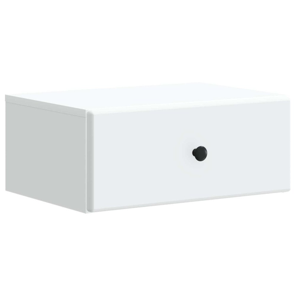 vidaXL Väggmonterat Sängbord Vit 49 x 34,5 x 20 cm Konstruerat trä