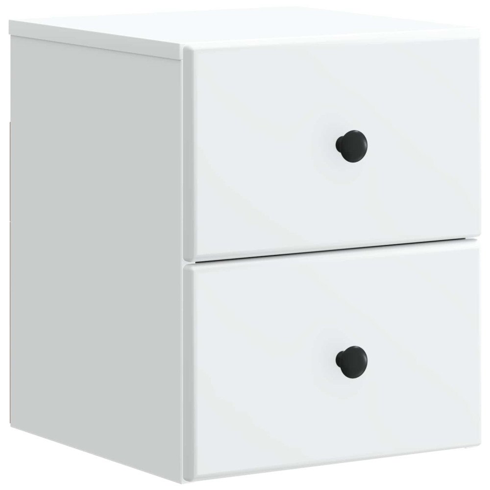vidaXL Väggmonterat Sängbord Vit 34,5 x 33 x 40 cm Konstruerat trä