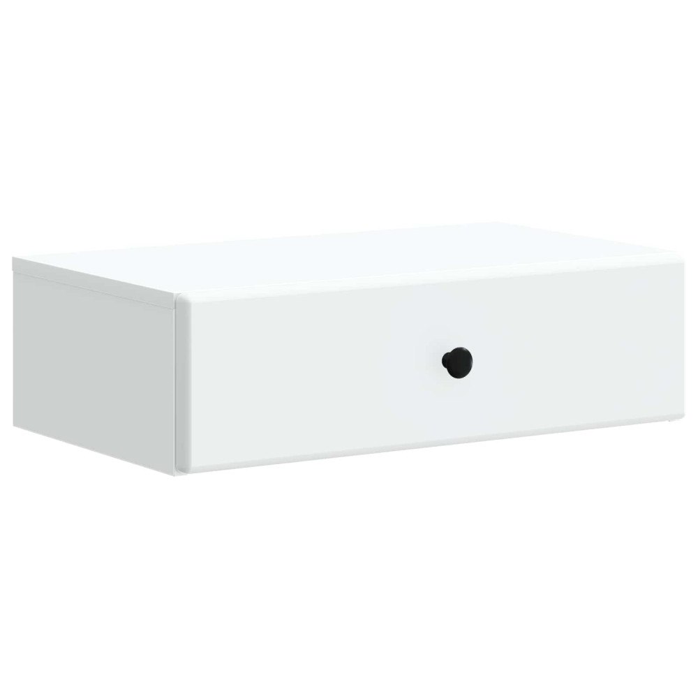 vidaXL Väggmonterad sidobord Vit 59 x 34,5 x 17 cm Konstruerat trä