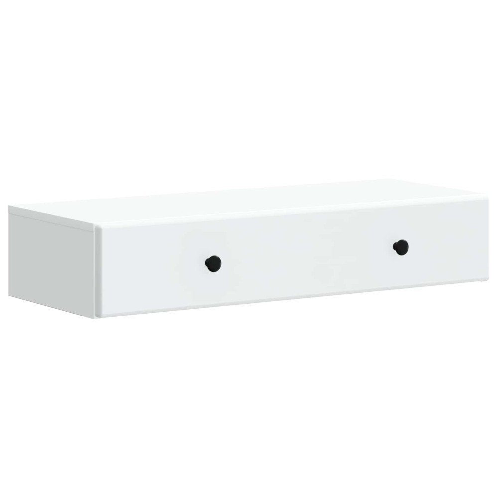 vidaXL Väggmonterad sidobord Vit 87,5 x 34,5 x 17 cm Konstruerat trä