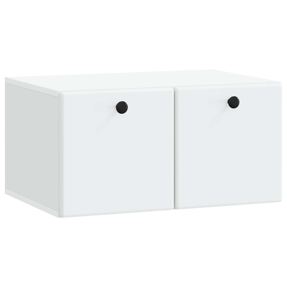 vidaXL Väggmonterad TV-bänk 59,5 x 41 x 30 cm Vit Konstruerat trä
