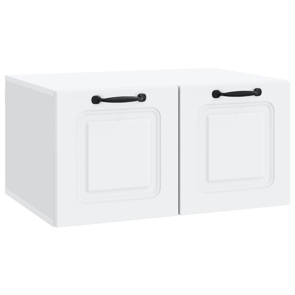 vidaXL Väggmonterad TV-bänk Vit 59,5 x 41 x 30 cm Konstruerat trä