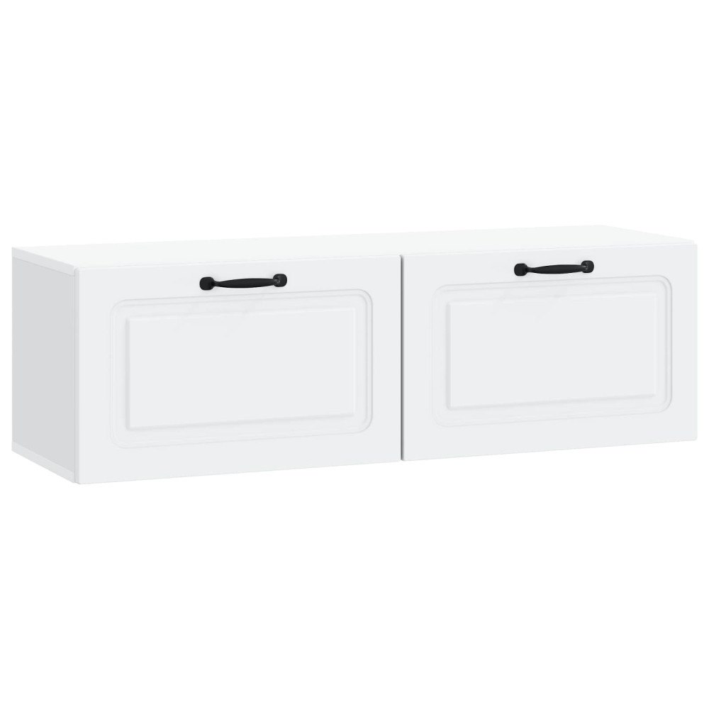 vidaXL Väggmonterad TV-bänk Vit 98 x 31 x 30 cm Konstruerat trä