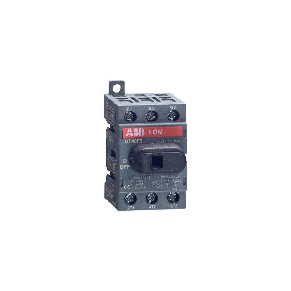 ABB ABB frånskiljare OT40F3 40A 3P utan spak och handtag 1SCA104...