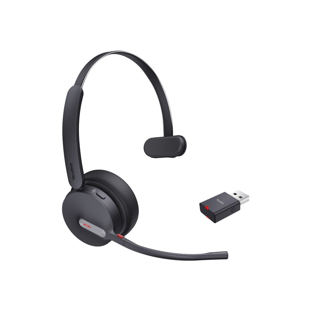 YEALINK Yealink WH64 Hybrid Mono - headset - USB-A via DECT-adapter, USB-C