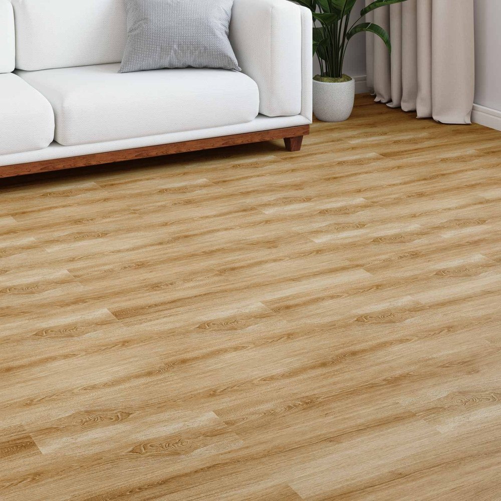vidaXL Laminatgolv 5 pcs Rustik Brown 101 x 20 x 0,8 cm