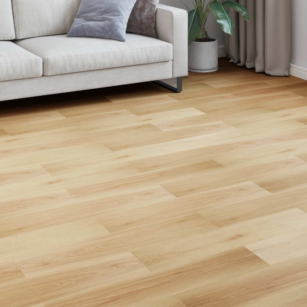 vidaXL Laminatgolv 5 pcs Ljus Lönn 101 x 20 x 0,8 cm Konstruerat trä