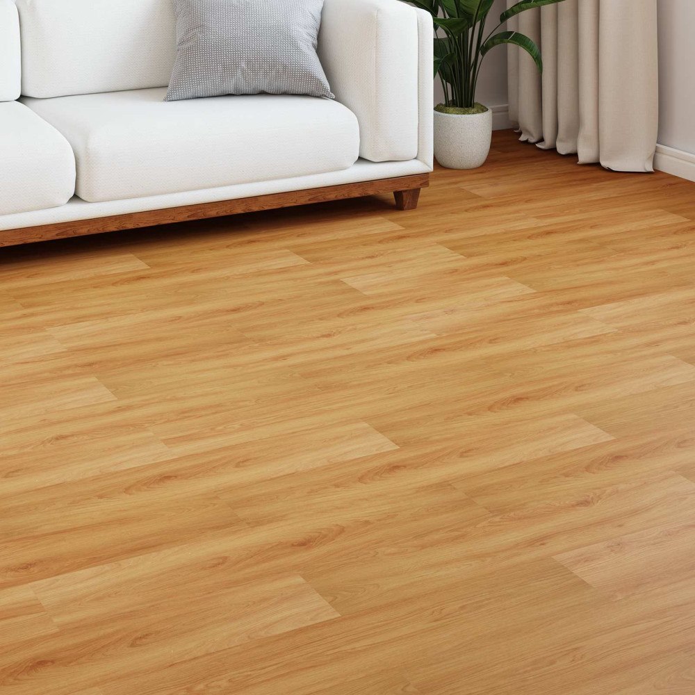 vidaXL Laminatgolv 15 pcs Varm Kastanj 101 x 20 x 0,8 cm