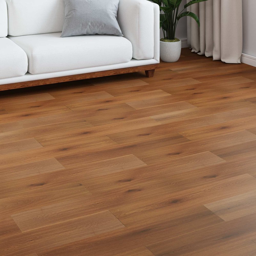 vidaXL Laminatgolv 15 pcs Guldfärgad Gula 101 x 20 x 0,8 cm